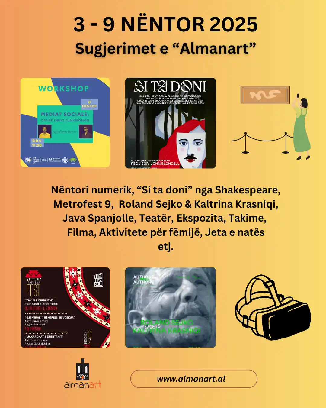 eventet e javës 3-9 nëntor 2025