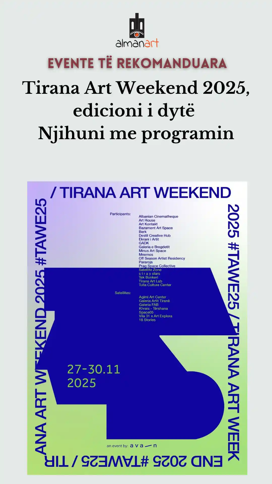 tirana art weekend 2025